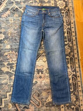 Classic Straight Leg Blue Jeans